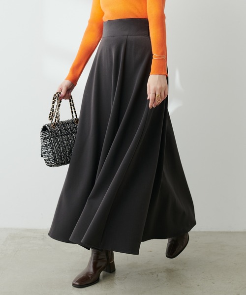 natural couture(ナチュラルクチュール)の「ハイウエストサーキュラースカート(スカート・レディース・その他2/ボルドー/ブラウン/その他1/スミクロ・LARGE/MEDIUM)」の12枚目の写真
