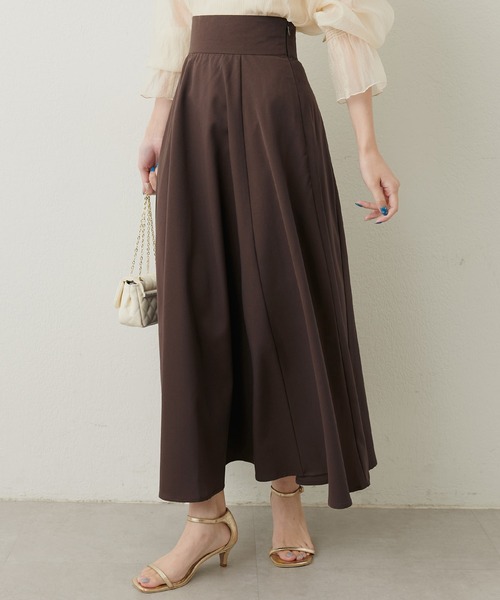 natural couture(ナチュラルクチュール)の「ハイウエストサーキュラースカート(スカート・レディース・その他2/ボルドー/ブラウン/その他1/スミクロ・LARGE/MEDIUM)」の15枚目の写真