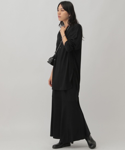 Chaosカオスブラック バナージャージープルオーバー &スカート2点セット Chaosカオスブラック バナージャージープルオーバー &スカート2