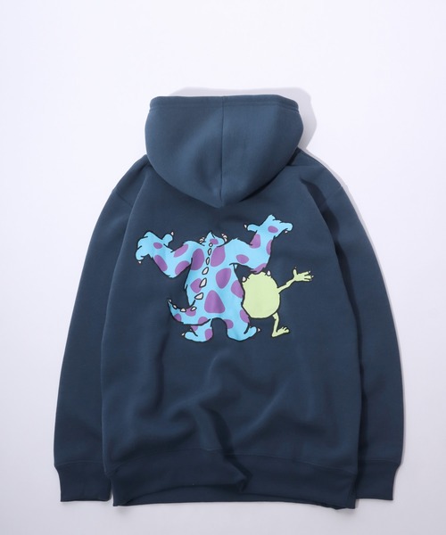 Disney(ディズニー)の「Disney(ディズニー)キャラクター後ろ姿バックプリント スウェットトレーナーパーカー(裏起毛)/モンスターズインク・くまのプーさん・チップとデール・ミッキーマウス(パーカー・レディース・ベージュ/ピンク/ブルー/ホワイト系その他・M/L)」の14枚目の写真