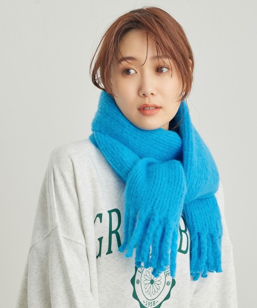 ROPE' PICNIC（ロペピクニック）の「バルキーフリンジリブマフラー