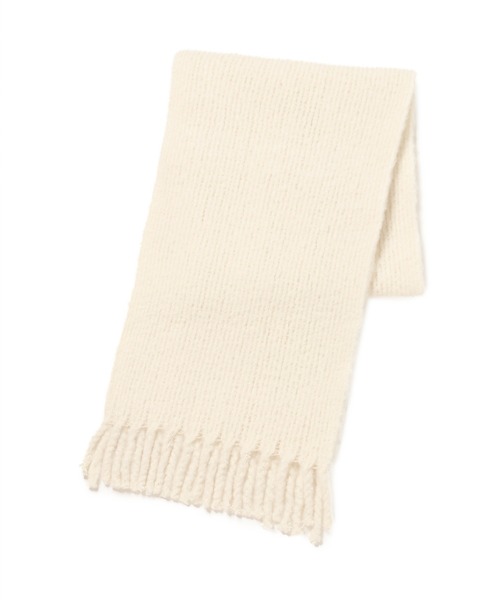 ROPE' PICNIC（ロペピクニック）の「バルキーフリンジリブマフラー（マフラー・レディース・チャコールグレー/キナリ/ターコイズブルー/ピンク/ダークラベンダー/ライトグレー・FREE）」の9枚目の写真