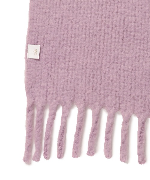 ROPE' PICNIC（ロペピクニック）の「バルキーフリンジリブマフラー（マフラー・レディース・チャコールグレー/キナリ/ターコイズブルー/ピンク/ダークラベンダー/ライトグレー・FREE）」の13枚目の写真