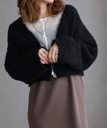 Social GIRL | ショート丈 ループニット ボレロ カーディガン(カーディガン/ボレロ)