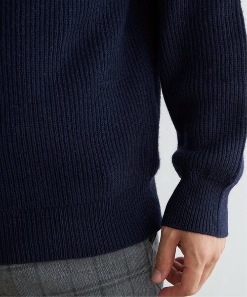 ikka（イッカ）の「【洗濯機で洗える】ウォッシャブルラムウールタートルニット（ニット/セーター・メンズ・ライトグレー/ネイビー・S/M/L/XL）」の12枚目の写真