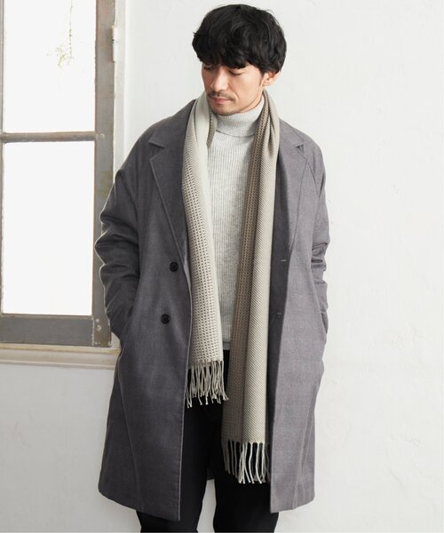 ikka（イッカ）の「【洗濯機で洗える】ウォッシャブルラムウールタートルニット（ニット/セーター・メンズ・ライトグレー/ネイビー・S/M/L/XL）」の16枚目の写真