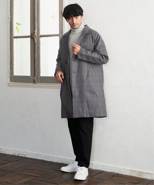 ikka（イッカ）の「【洗濯機で洗える】ウォッシャブルラムウールタートルニット（ニット/セーター・メンズ・ライトグレー/ネイビー・S/M/L/XL）」の17枚目の写真