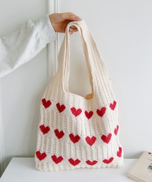 Loueme | ハートニットクロシェトートバッグ(トートバッグ)