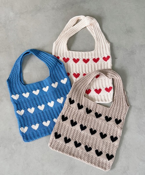 【WOUF】クロシェトートバッグ クロシェ編みニットトートバッグ | Bagoodtimeshop