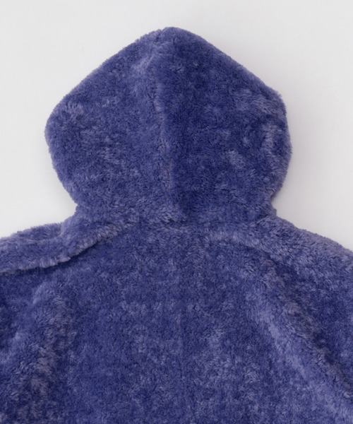 PRANK PROJECT（プランクプロジェクト）の「スーパービッグボアジップフーディ / Super Big Boa Zip Hoodie（ブルゾン・レディース・ホワイト/パープル/チャコールグレー・FREE）」の18枚目の写真