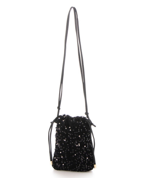 cache cache（カシュ カシュ）の「カシュカシュ cachecache / スパンコール巾着ミニショルダーバッグ（ショルダーバッグ・レディース・シルバー/マルチ/ブラック・FREE）」の21枚目の写真