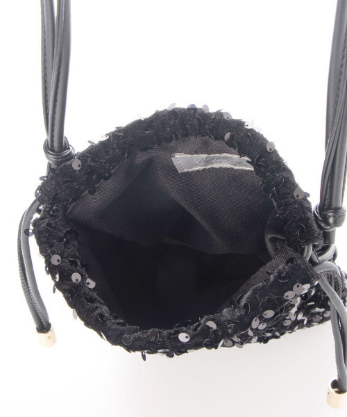 cache cache（カシュ カシュ）の「カシュカシュ cachecache / スパンコール巾着ミニショルダーバッグ（ショルダーバッグ・レディース・シルバー/マルチ/ブラック・FREE）」の18枚目の写真