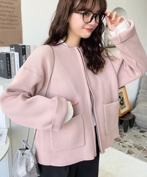 ノーカラージャケット（ピンク系）一覧 - WEAR