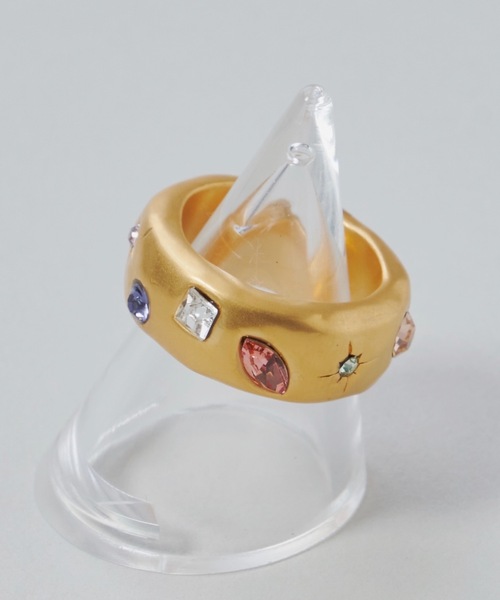 whim(ウィム)の「【whim × GIUNON】Stone Embed Ring(Pastel)(リング・レディース・ゴールド/シルバー・#9/#13)」の3枚目の写真