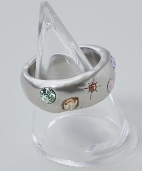 whim(ウィム)の「【whim × GIUNON】Stone Embed Ring(Pastel)(リング・レディース・ゴールド/シルバー・#9/#13)」の5枚目の写真