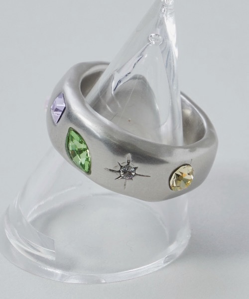 whim(ウィム)の「【whim × GIUNON】Stone Embed Ring(Pastel)(リング・レディース・ゴールド/シルバー・#9/#13)」の6枚目の写真