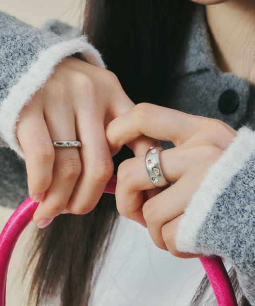whim(ウィム)の「【whim × GIUNON】Stone Embed Ring(Pastel)(リング・レディース・ゴールド/シルバー・#9/#13)」の10枚目の写真