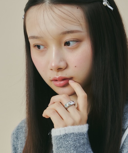 whim(ウィム)の「【whim × GIUNON】Stone Embed Ring(Pastel)(リング・レディース・ゴールド/シルバー・#9/#13)」の11枚目の写真