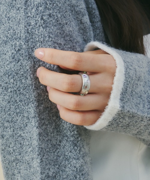 Stone Embed Bangle whim バングルとリング Stone Embed Bangle（バングル/リストバンド）｜whim（ウィム