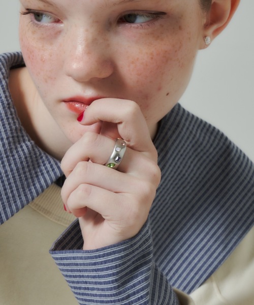whim(ウィム)の「【whim × GIUNON】Stone Embed Ring(Pastel)(リング・レディース・ゴールド/シルバー・#9/#13)」の16枚目の写真
