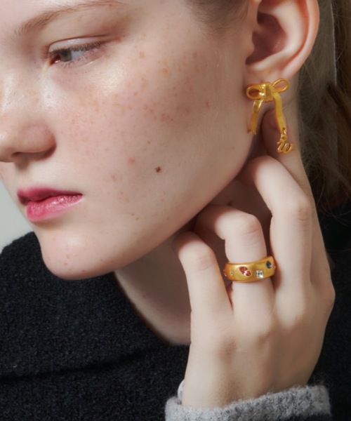 whim × GIUNON】Stone Embed Ring(Pastel）（リング）｜whim