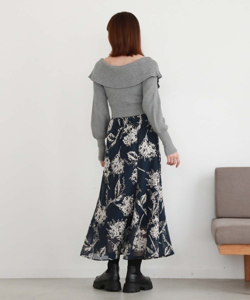 archives（アルシーヴ）の「フロントzipオフショルリブニット（ニット/セーター・レディース・ピンクベージュ/ブルーグレー/ブラック/アイボリー・MEDIUM）」の15枚目の写真