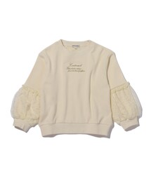 SHOO・LA・RUE（シューラルー）の「◆【110-140cm】裏シャギー袖チュールプルオーバー（スウェット・キッズ）」