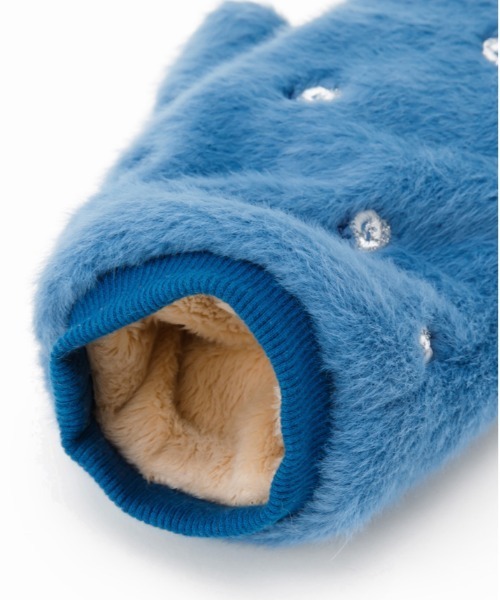 Casselini(キャセリーニ)の「Casselini(キャセリーニ)フラワー刺繍アームウォーマー(手袋・レディース・ブルー/オレンジ/オフホワイト・FREE)」の11枚目の写真