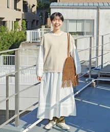 PAR ICI（パーリッシィ）の「ナチュラルトリプルワッシャー/小花柄 切り替えワンピース（ワンピース）」