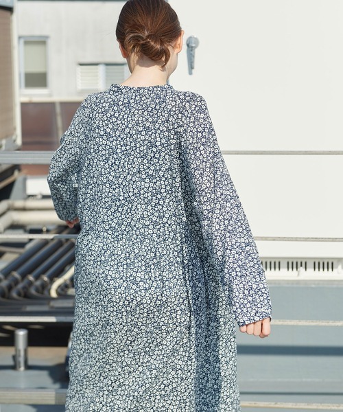 PAR ICI（パーリッシィ）の「ナチュラルトリプルワッシャー/小花柄 切り替えワンピース（ワンピース・レディース・ホワイト/その他・FREE）」の14枚目の写真