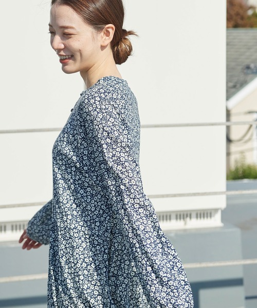 PAR ICI（パーリッシィ）の「ナチュラルトリプルワッシャー/小花柄 切り替えワンピース（ワンピース・レディース・ホワイト/その他・FREE）」の12枚目の写真