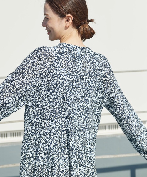 PAR ICI（パーリッシィ）の「ナチュラルトリプルワッシャー/小花柄 切り替えワンピース（ワンピース・レディース・ホワイト/その他・FREE）」の13枚目の写真