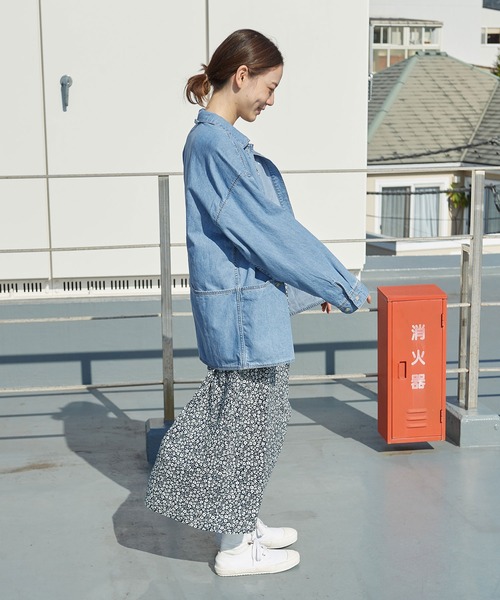 PAR ICI（パーリッシィ）の「ナチュラルトリプルワッシャー/小花柄 切り替えワンピース（ワンピース・レディース・ホワイト/その他・FREE）」の20枚目の写真