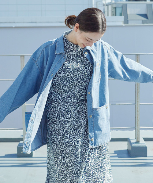 PAR ICI（パーリッシィ）の「ナチュラルトリプルワッシャー/小花柄 切り替えワンピース（ワンピース・レディース・ホワイト/その他・FREE）」の19枚目の写真