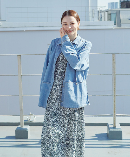 PAR ICI（パーリッシィ）の「ナチュラルトリプルワッシャー/小花柄 切り替えワンピース（ワンピース・レディース・ホワイト/その他・FREE）」の18枚目の写真