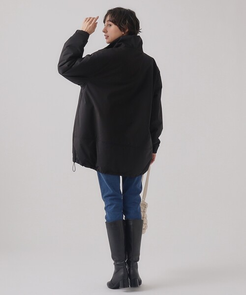 Cutie Blonde（キューティーブロンド）の「◆中綿スタンドカラー オーバーサイズコート【SHOO WARM】（その他アウター・レディース・ブラック/アイボリー・00）」の10枚目の写真