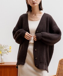 ゆったり ロング ニット カーディガン【長袖】