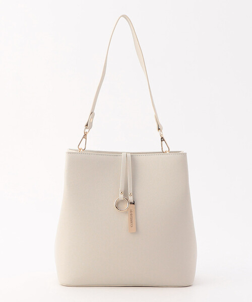 MONO COMME CA(モノコムサ)の「ロゴプレートミニバッグ(ハンドバッグ・レディース・ブラック/グレー/ベージュ・FREE)」の22枚目の写真