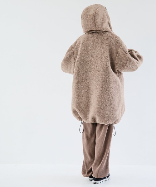 Crisp（クリスプ）の「オーバーボアフードコート（その他アウター・レディース・グレイッシュベージュ・FREE）」の11枚目の写真