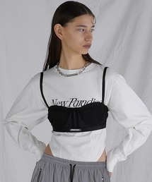 PRANK PROJECT | 【24SPRING PRE ORDER】シアーニットブラトップ / Sheer Knit Bra Top(ベスト)