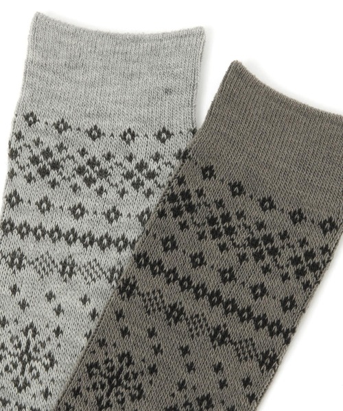 studio CLIP（スタディオクリップ）の「ジャガードソックス（ソックス/靴下・レディース・ダークグレー/ブラック/グレー・FREE）」の7枚目の写真