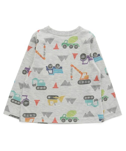 BIT'Z(ビッツ)の「働く車&憧れの職業柄長袖Tシャツ(Tシャツ/カットソー・キッズ・ミント/イエロー/キナリ/グレー・100/120/95/110/80/90)」の6枚目の写真