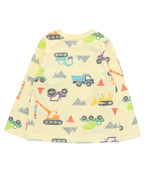 BIT'Z(ビッツ)の「働く車&憧れの職業柄長袖Tシャツ(Tシャツ/カットソー・キッズ・ミント/イエロー/キナリ/グレー・100/120/95/110/80/90)」の12枚目の写真