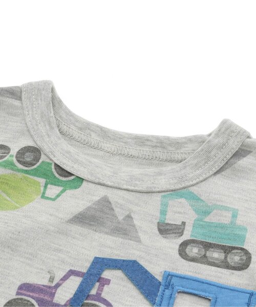 BIT'Z(ビッツ)の「働く車&憧れの職業柄長袖Tシャツ(Tシャツ/カットソー・キッズ・ミント/イエロー/キナリ/グレー・100/120/95/110/80/90)」の13枚目の写真