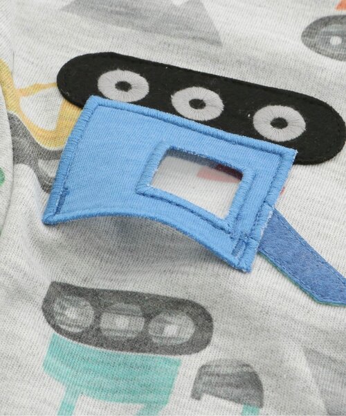 BIT'Z(ビッツ)の「働く車&憧れの職業柄長袖Tシャツ(Tシャツ/カットソー・キッズ・ミント/イエロー/キナリ/グレー・100/120/95/110/80/90)」の15枚目の写真