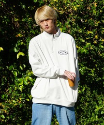 BILLABONG メンズ HALF ZIP トレーナー 【2024年春夏モデル】/ビラボンワンポイント胸ブランドロゴリラックスシルエットハーフZIPスウェットトレーナー