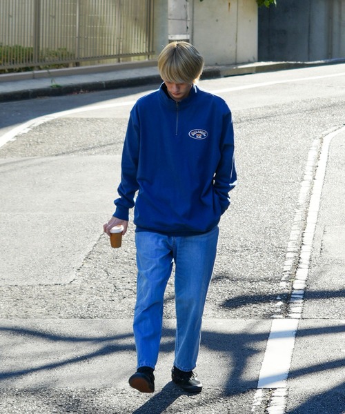 BILLABONG（ビラボン）の「BILLABONG メンズ HALF ZIP トレーナー 【2024年春夏モデル】/ビラボンワンポイント胸ブランドロゴリラックスシルエットハーフZIPスウェットトレーナー（スウェット・メンズ・ネイビー/オフホワイト/ホワイト・X-LARGE/MEDIUM/LARGE）」の15枚目の写真