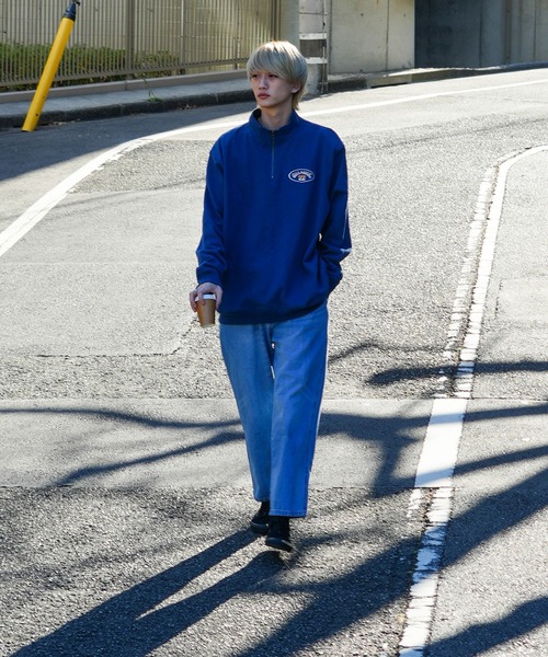 BILLABONG（ビラボン）の「BILLABONG メンズ HALF ZIP トレーナー 【2024年春夏モデル】/ビラボンワンポイント胸ブランドロゴリラックスシルエットハーフZIPスウェットトレーナー（スウェット・メンズ・ネイビー/オフホワイト/ホワイト・X-LARGE/MEDIUM/LARGE）」の16枚目の写真