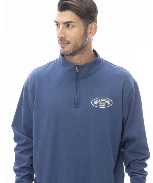 BILLABONG（ビラボン）の「BILLABONG メンズ HALF ZIP トレーナー 【2024年春夏モデル】/ビラボンワンポイント胸ブランドロゴリラックスシルエットハーフZIPスウェットトレーナー（スウェット・メンズ・ネイビー/オフホワイト/ホワイト・X-LARGE/MEDIUM/LARGE）」の22枚目の写真