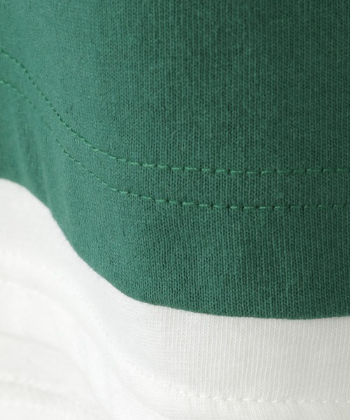 ikka(イッカ)の「厚天竺裾レイヤードロンT(120~160cm)(Tシャツ/カットソー・キッズ・ダークグレー/グリーン/ブルー・120/130/140/150/160)」の11枚目の写真